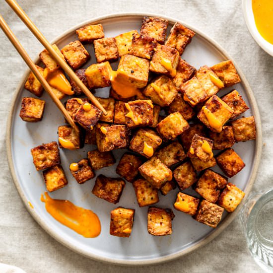 Super Crispy Air Fryer Tofu