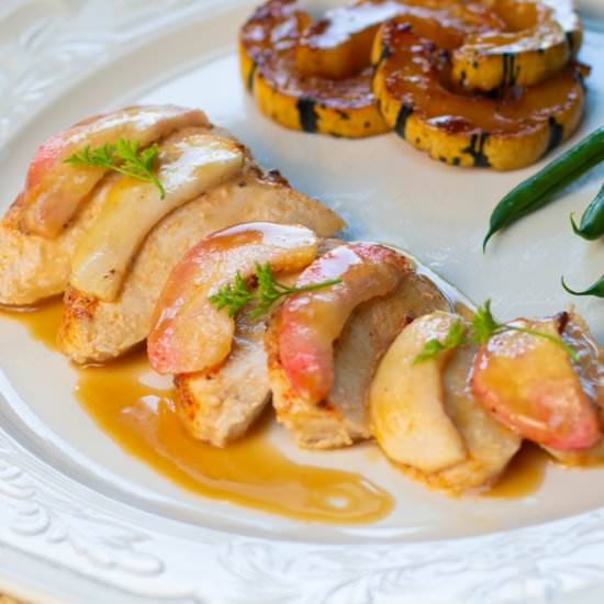 Chicken with Apples & Honey