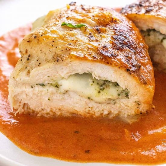 Mozzarella Stuffed Chicken Breast