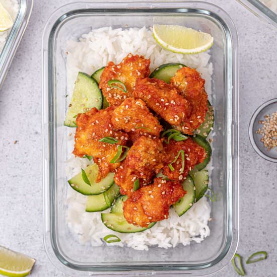HONEY SRIRACHA CHICKEN MEAL PREP