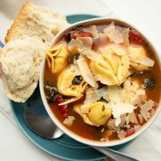 Spinach Tortellini Soup