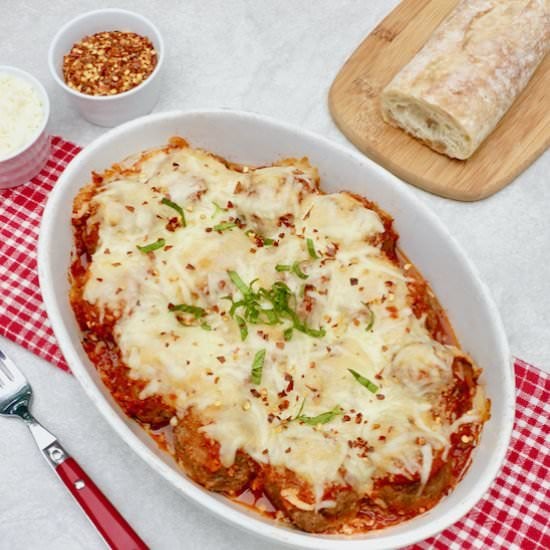Meatball Parmesan Casserole