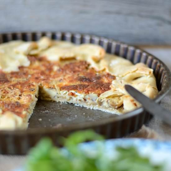 Mushroom and Cheddar Tart