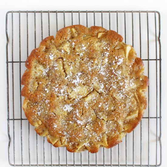 Gluten-Free French Apple Cake (V)