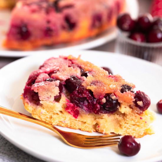 Keto Cranberry Upside Down Cake