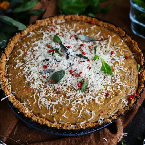 Mushroom Parmesan Tart