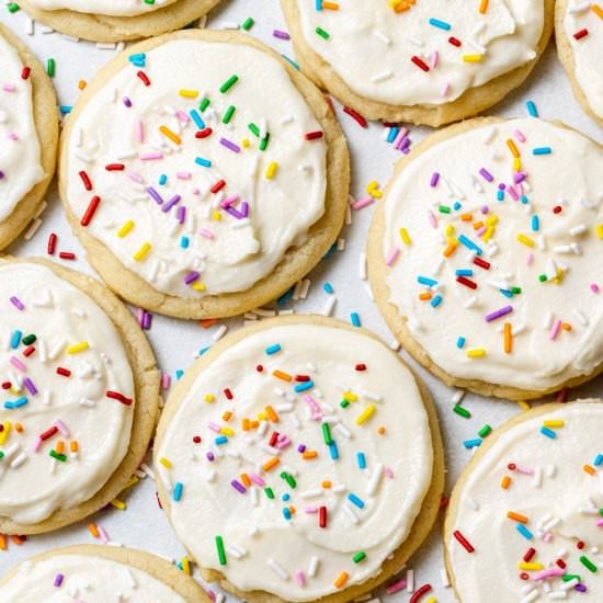 Buttercream Frosted Sugar Cookies
