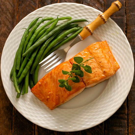 Marinated BBQ Salmon for Two