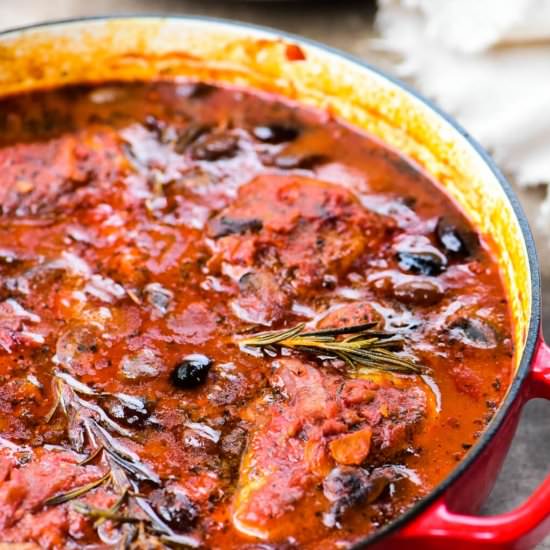 Classic Chicken Cacciatore