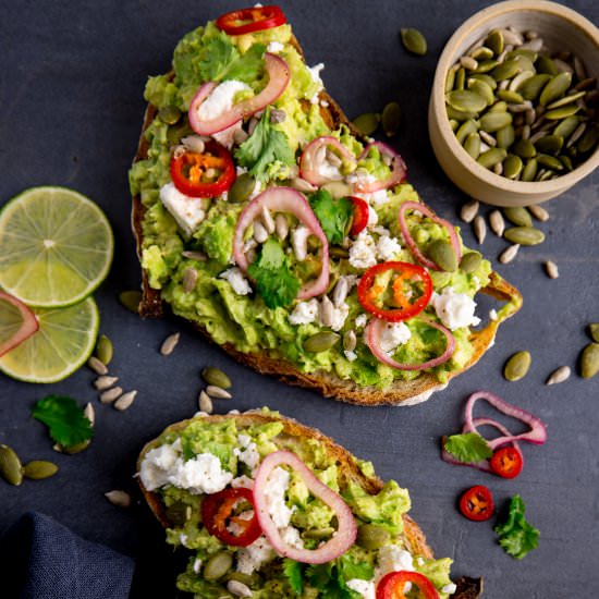 Ultimate avocado on toast