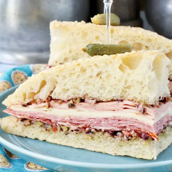Muffuletta with Homemade Bread