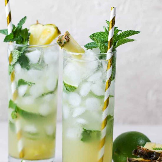 Pineapple Mojito Mocktail