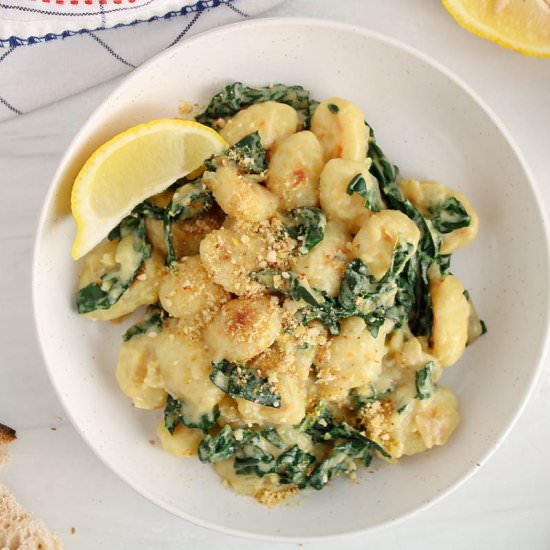Creamy Kale Gnocchi