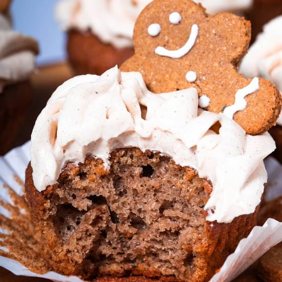 Keto Gingerbread Cupcakes