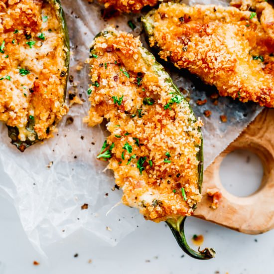 Jalapeno poppers with bacon