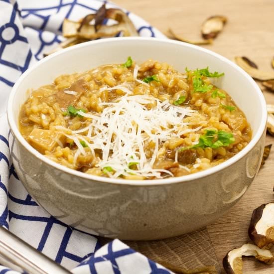 Wild mushroom risotto