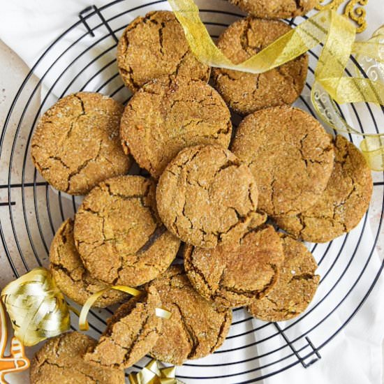 Chewy Ginger Molasses Cookies