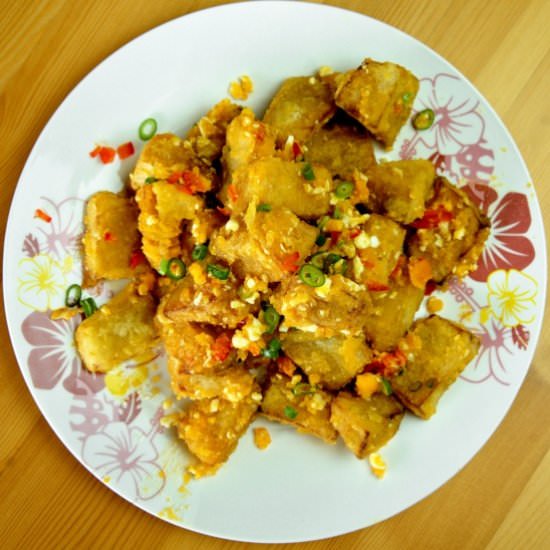 Pumpkin with salted egg yolk