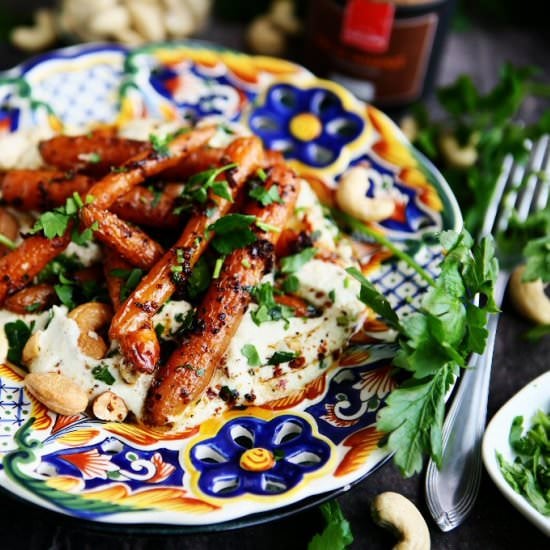 Spiced Carrots with Cashew Ajo Blan