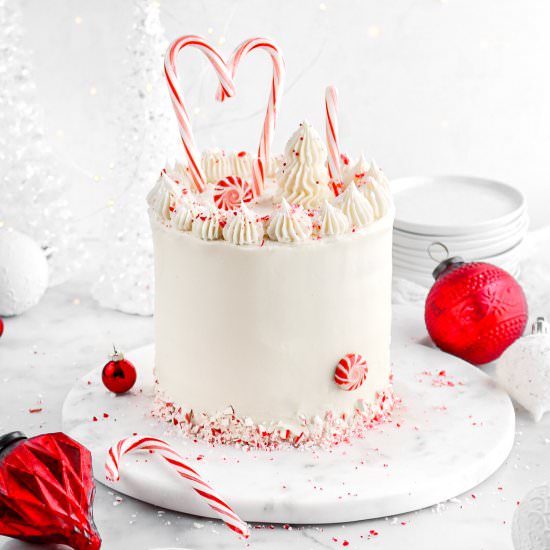 Peppermint White Chocolate Cake