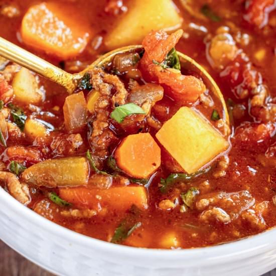 Hamburger Vegetable Soup
