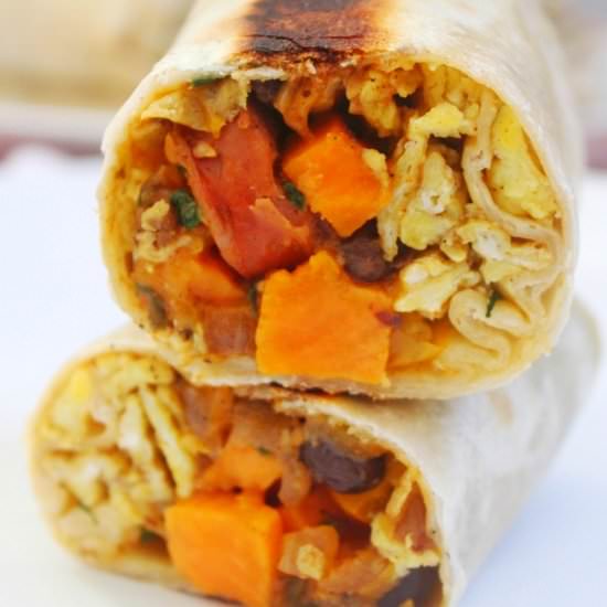 Make Ahead Breakfast Burritos