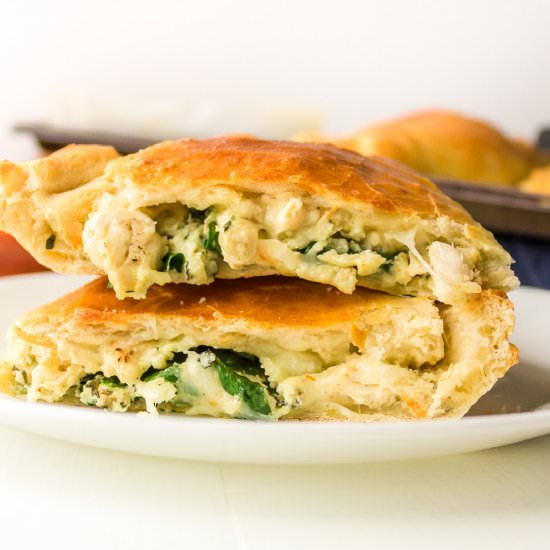 Creamy Chicken Calzone Recipe