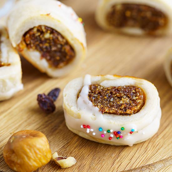 Fig Cookies with Vanilla Glaze