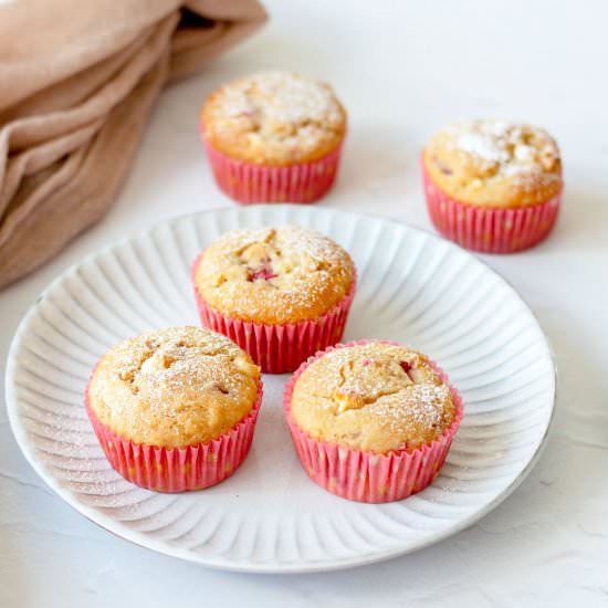Raspberry & White Chocolate Muffins