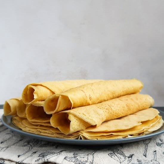 Chickpea Crepes (Grain and Dairy Free)