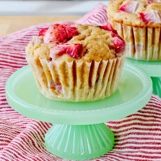 Orange & Strawberry Muffins