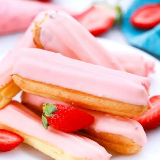 Strawberry Eclairs