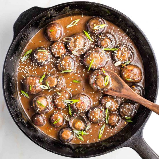 Creamy Miso Mushrooms