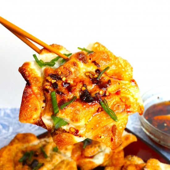 Mushroom Spinach Easy Dumplings