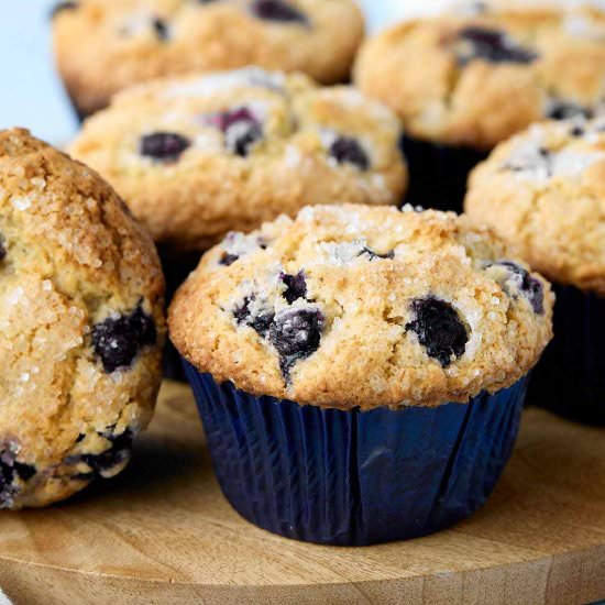 Jumbo Buttermilk Blueberry Muffins