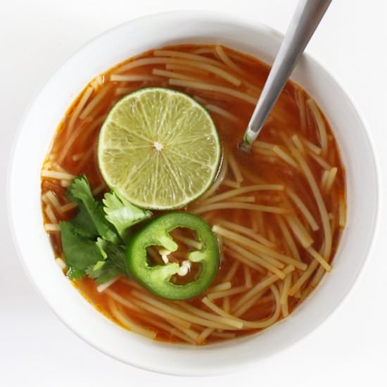 Gluten-Free Sopa de Fideo (Vegan)