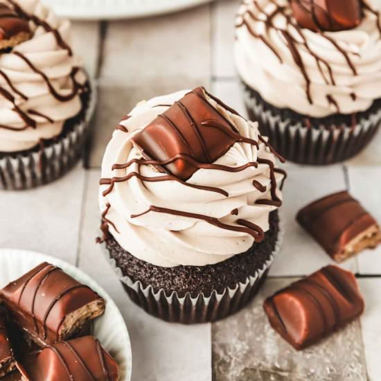 Chocolate Kinder Bueno Cupcakes