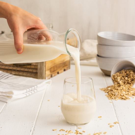 Fresh Homemade Oat Milk