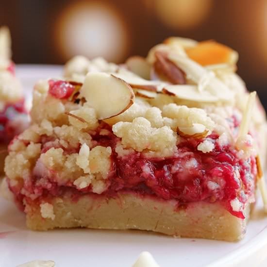 Raspberry Shortbread Bars