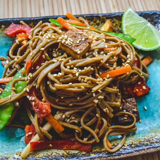 Vegan Soba Noodle & Tofu Salad