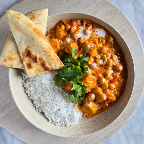 Coconut Paneer & Chickpea Curry Feature image