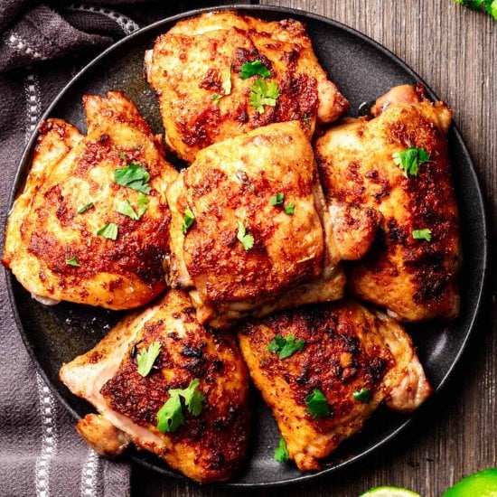 Mexican Chicken Thighs Feature image