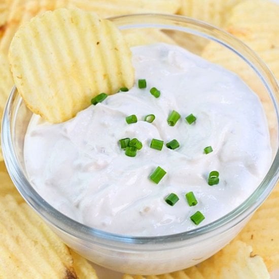 creamy onion dip Feature image