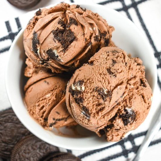 Chocolate Oreo Ice Cream Feature image