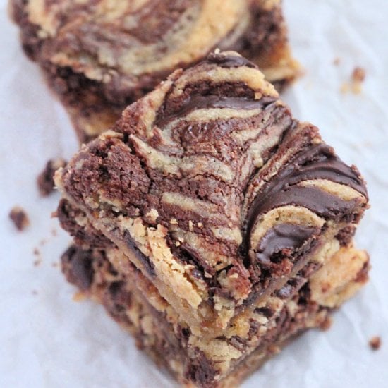 Peanut Butter Swirl Bars Feature image