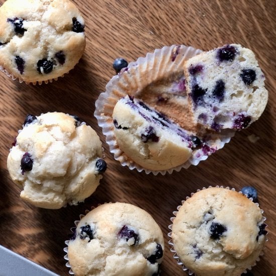 Favorite Blueberry Muffins Feature image