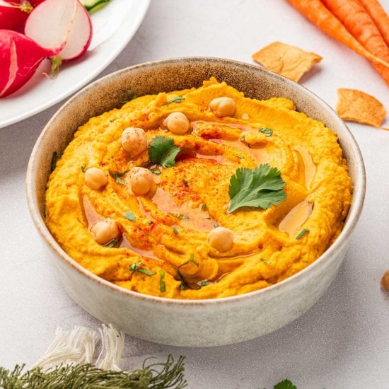 Roasted Carrot Hummus Feature image