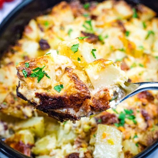 Mississippi Mud Potatoes with Bacon