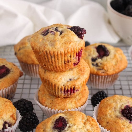 Blackberry Banana Muffins