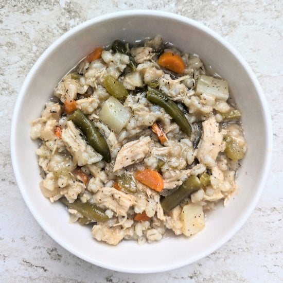 Slow Cooker Chicken Barley Stew